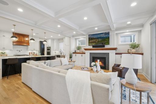 Custom window placement throughout the home enhances natural light and privacy.