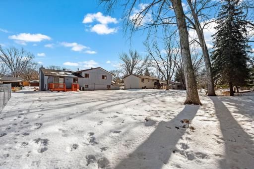 View of the back of the home.