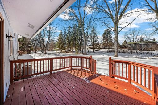 Spacious yard with nice, mature trees. A great space for relaxing or entertaining!