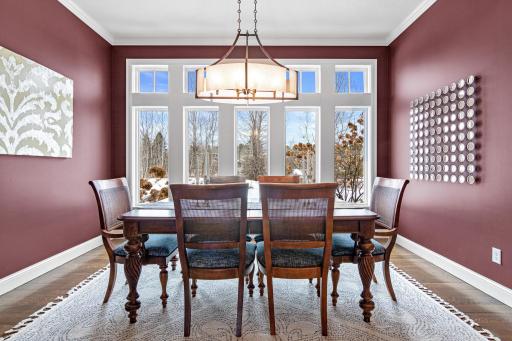 Another view of dining room with large window to enjoy the views!