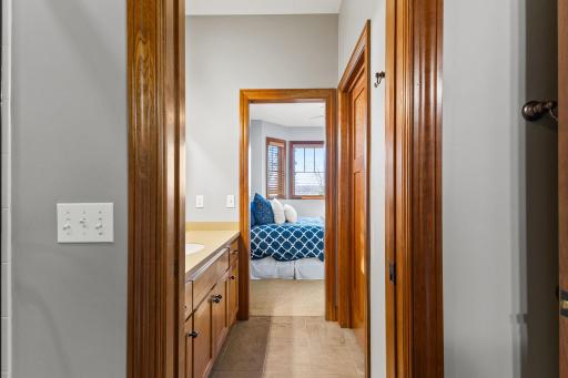 Jack and Jill bathroom between Bedroom 3 and 4