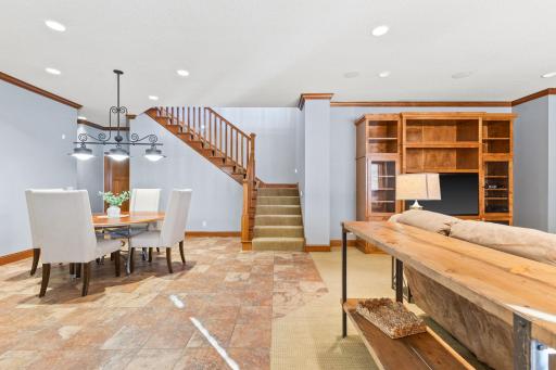Lower level with in-floor heat throughout