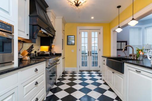 French doors lead out to your private patio.