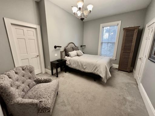 The large primary suite features two closets and private bathroom!
