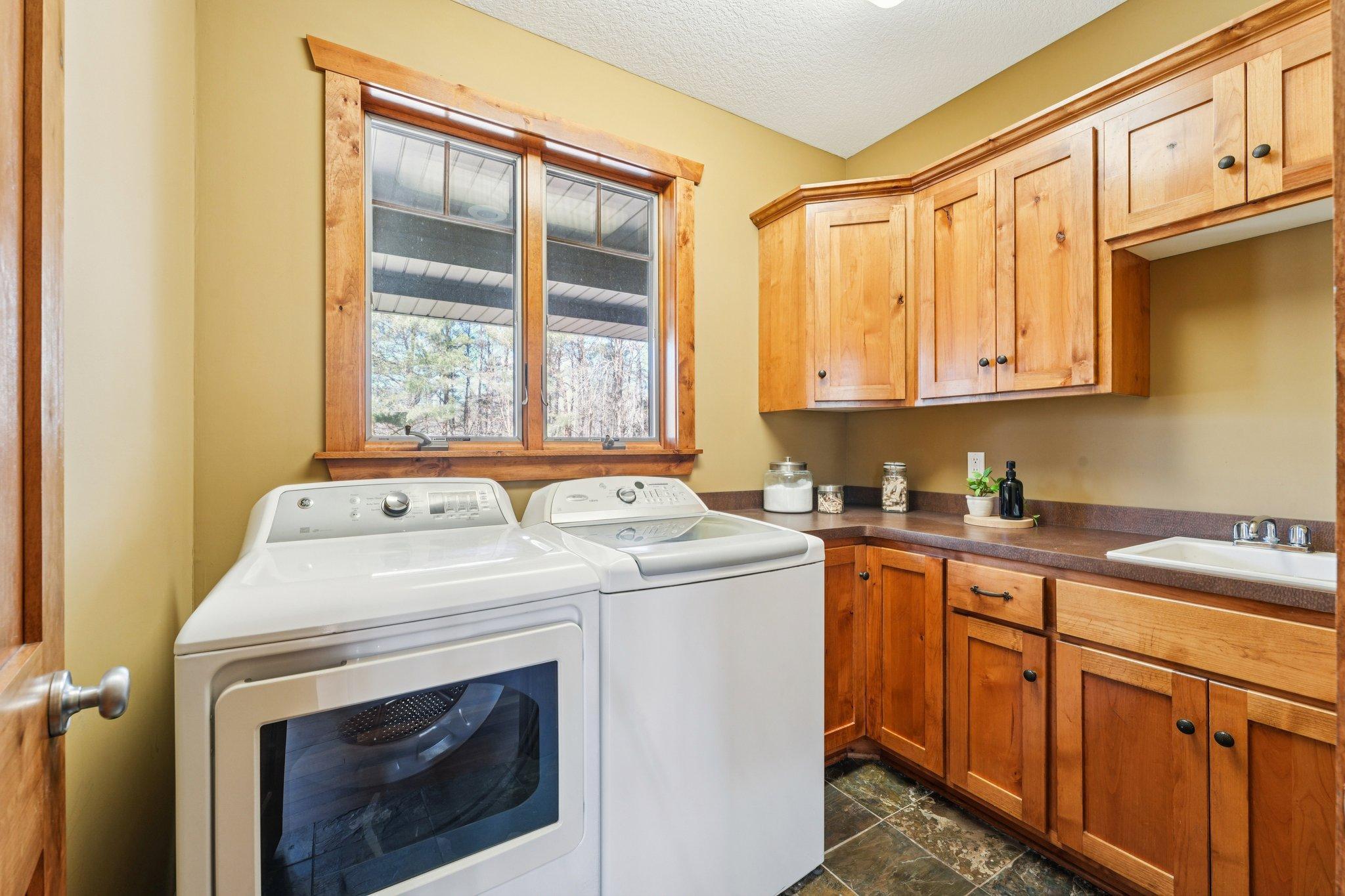 Main-floor laundry--and you get a proper laundry room!