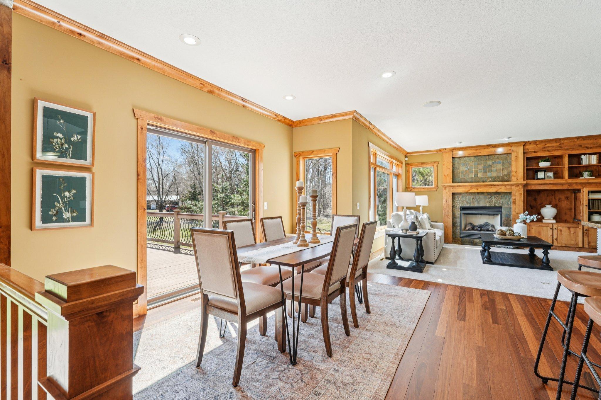 Main level is open and an entertainers dream, and it all walks out to your maintenance free deck and spacious back yard!