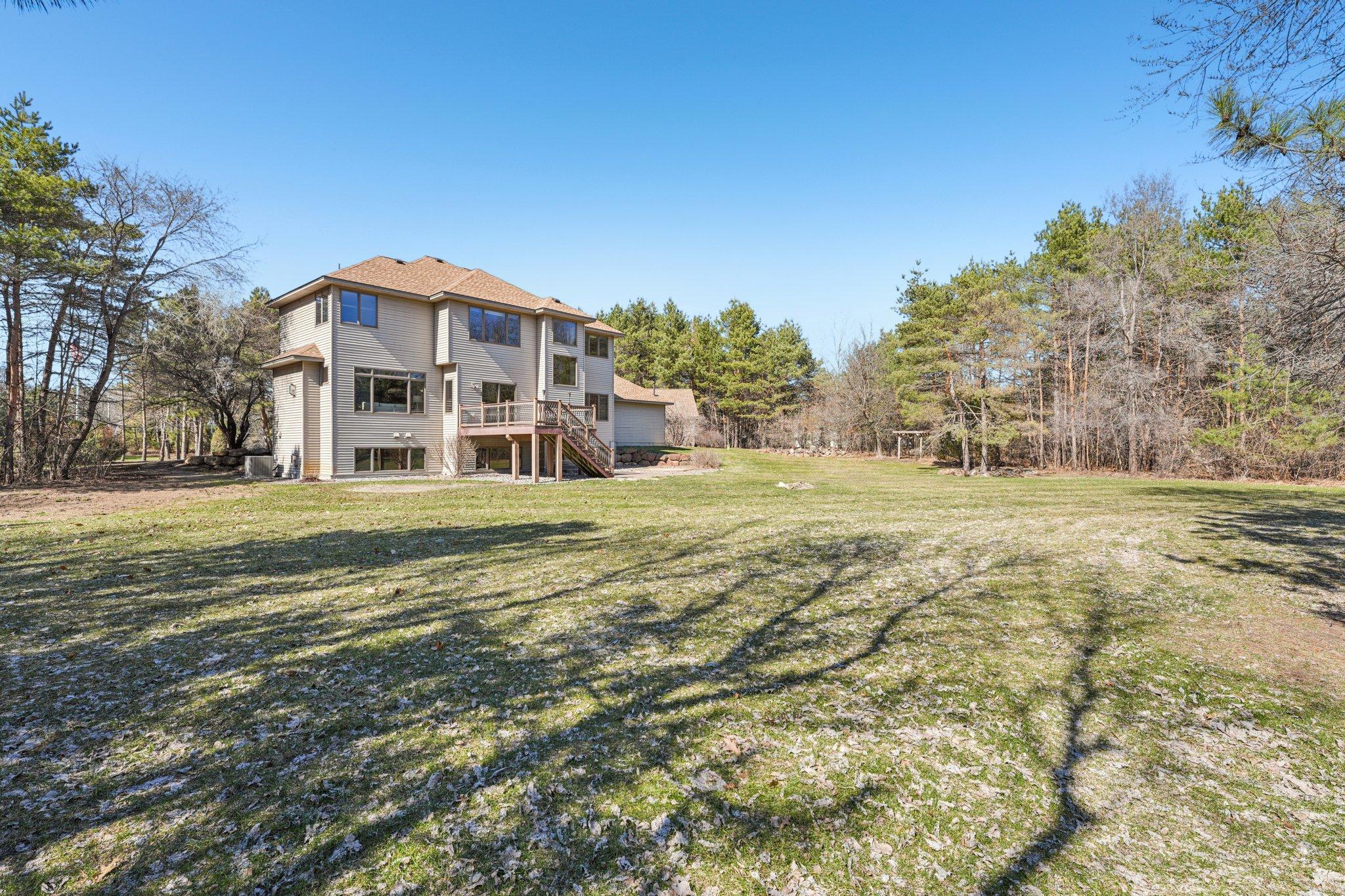 Backyard is not only huge, its also flat and useable space.