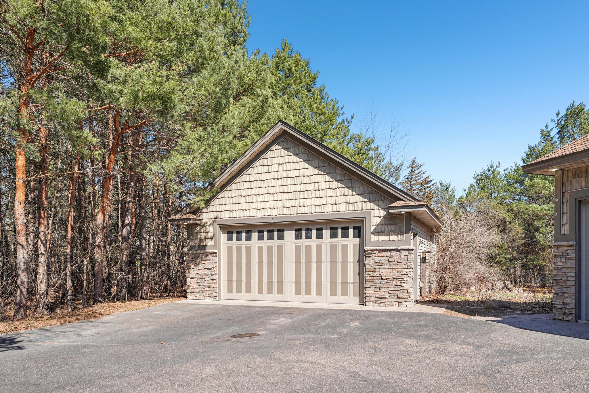 The second detached garage, along with the 3-car attached gives you 1500 feet of garage space and 5 stalls!