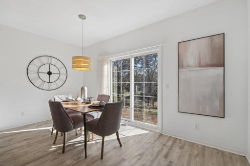 And space for a large dining table
