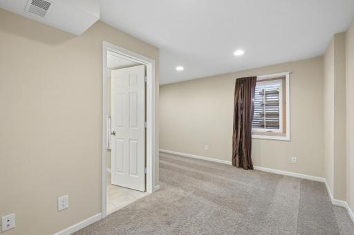 Lower level can be a guest suite or a workout room
