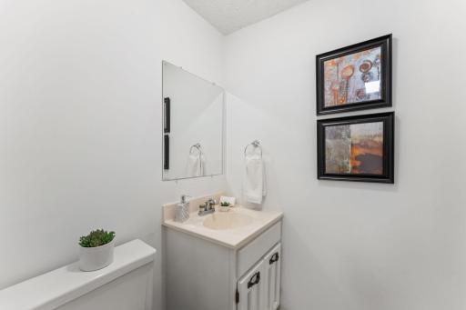 Main level half bathroom