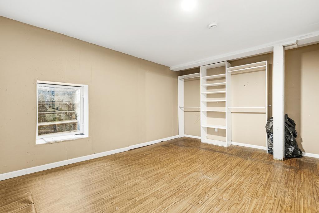 Spacious lower level bedroom