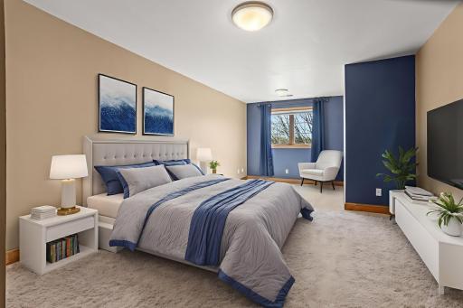 Upper guest bedroom #3-digitally altered with staging