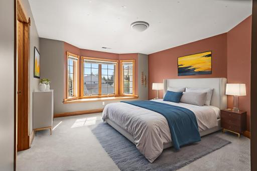 Upper guest bedroom #2-digitally altered with staging