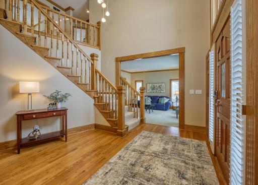 Two-Story Foyer with Open Staircase