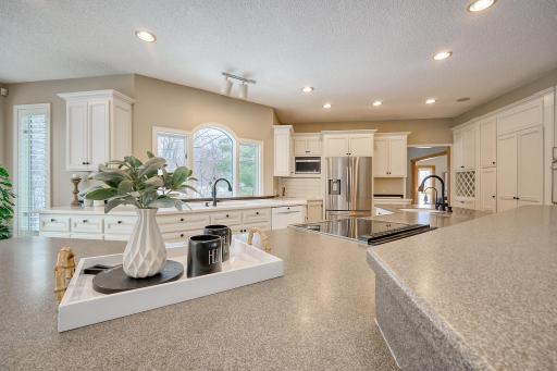 Beautiful Counters and Large Kitchen Window Overlooking Back Yard
