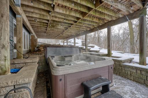 Hot Tub on Lower Patio (new 2025)