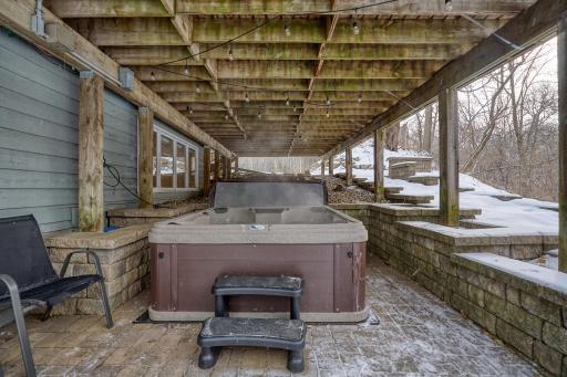 Hot Tub Conveniently Located Just Steps from Lower-Level Entrance