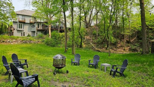 Magnificent yard that makes the middle of Eden Prairie feel like a Chalet Up-North.
