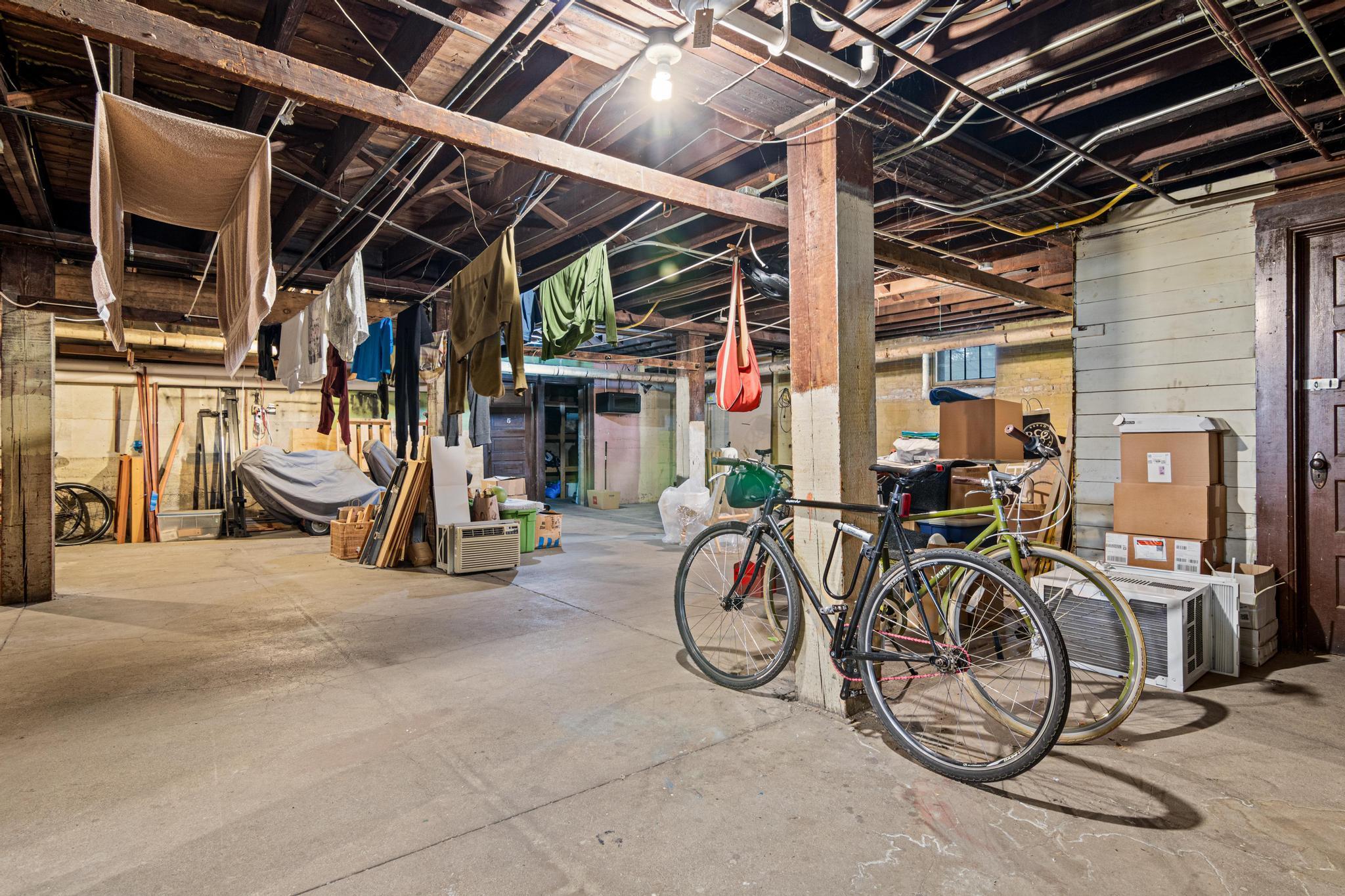 SHARED BASEMENT W/ SECURED STORAGE