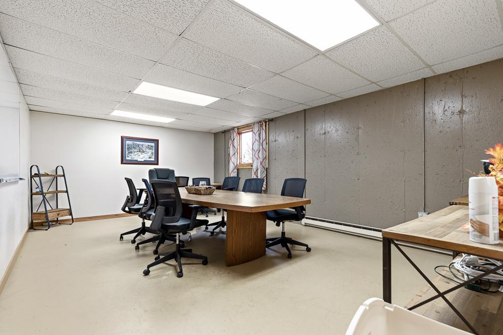 Nice sized board room for office meetings and daily debriefs