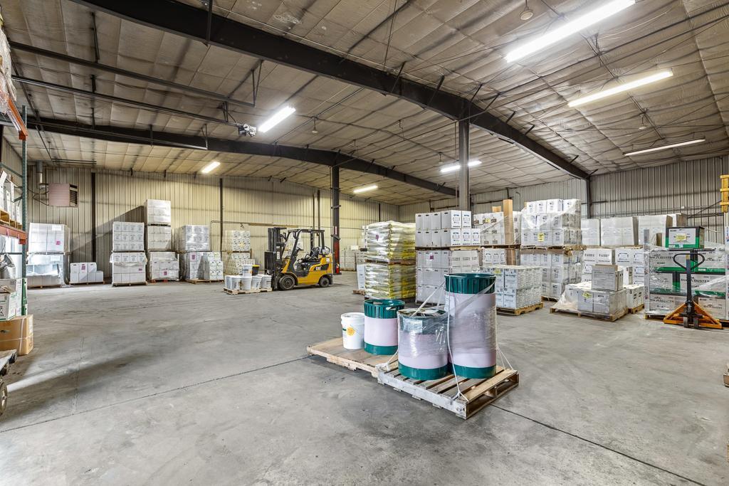 North side interior of the warehouse