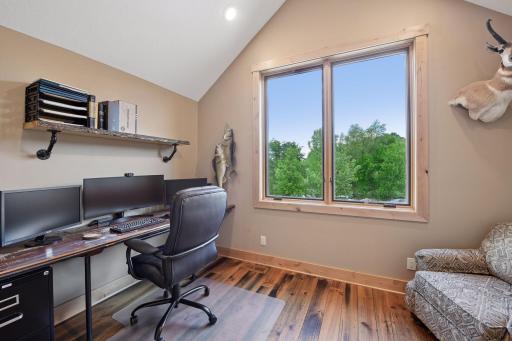 Office or bunk room and ample storage throughout the upper level