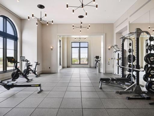 State-of-the-art fitness center with cardio and strength equipment.