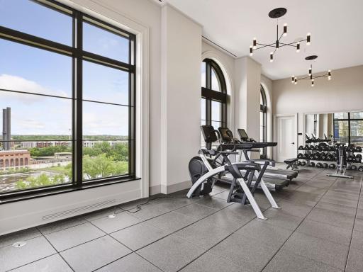 Resort-caliber fitness center.