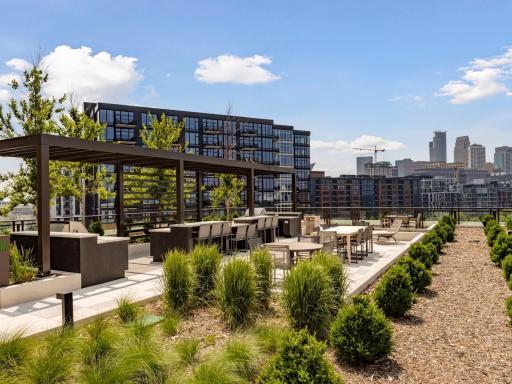 Outdoor dining areas.