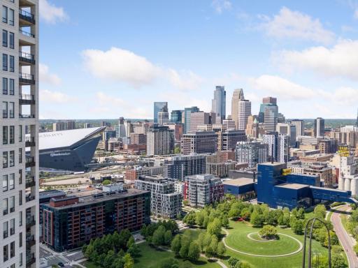 Incredible views of downtown Minneapolis from the comfort of your home.