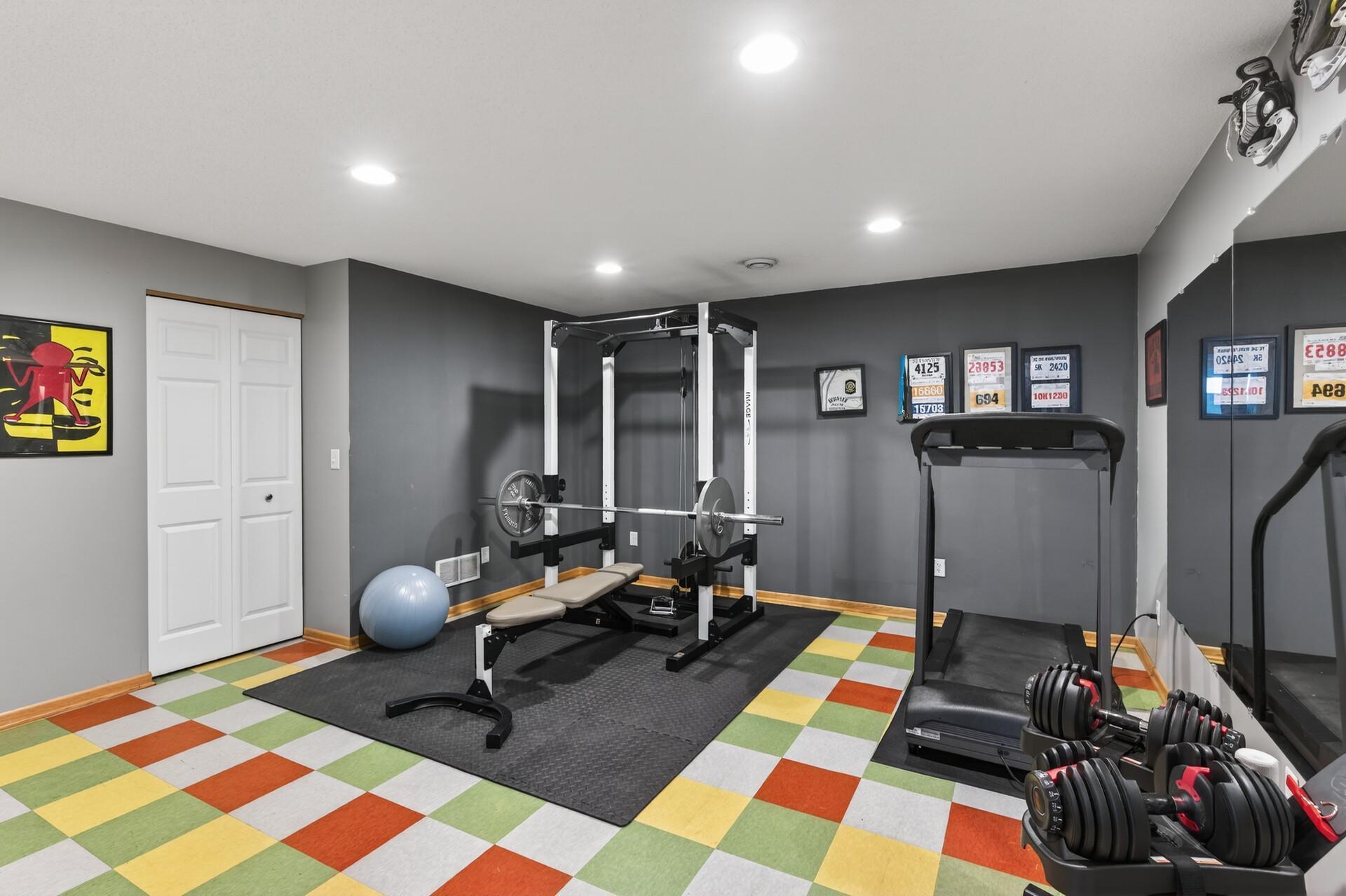 Lower Level Workout Room/Flex Space