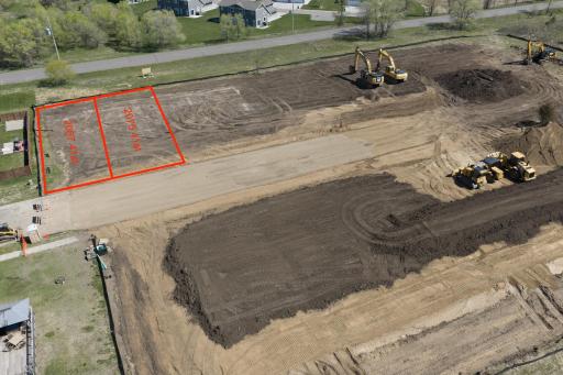 Lot lines shown are approximate at best and provided to give an idea of where the homes will be placed.