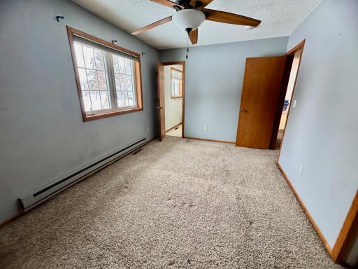 Primary bedroom on main with walk through to bathroom