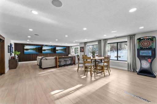 Family Room - Lower Level - Three 90 Inch TV's