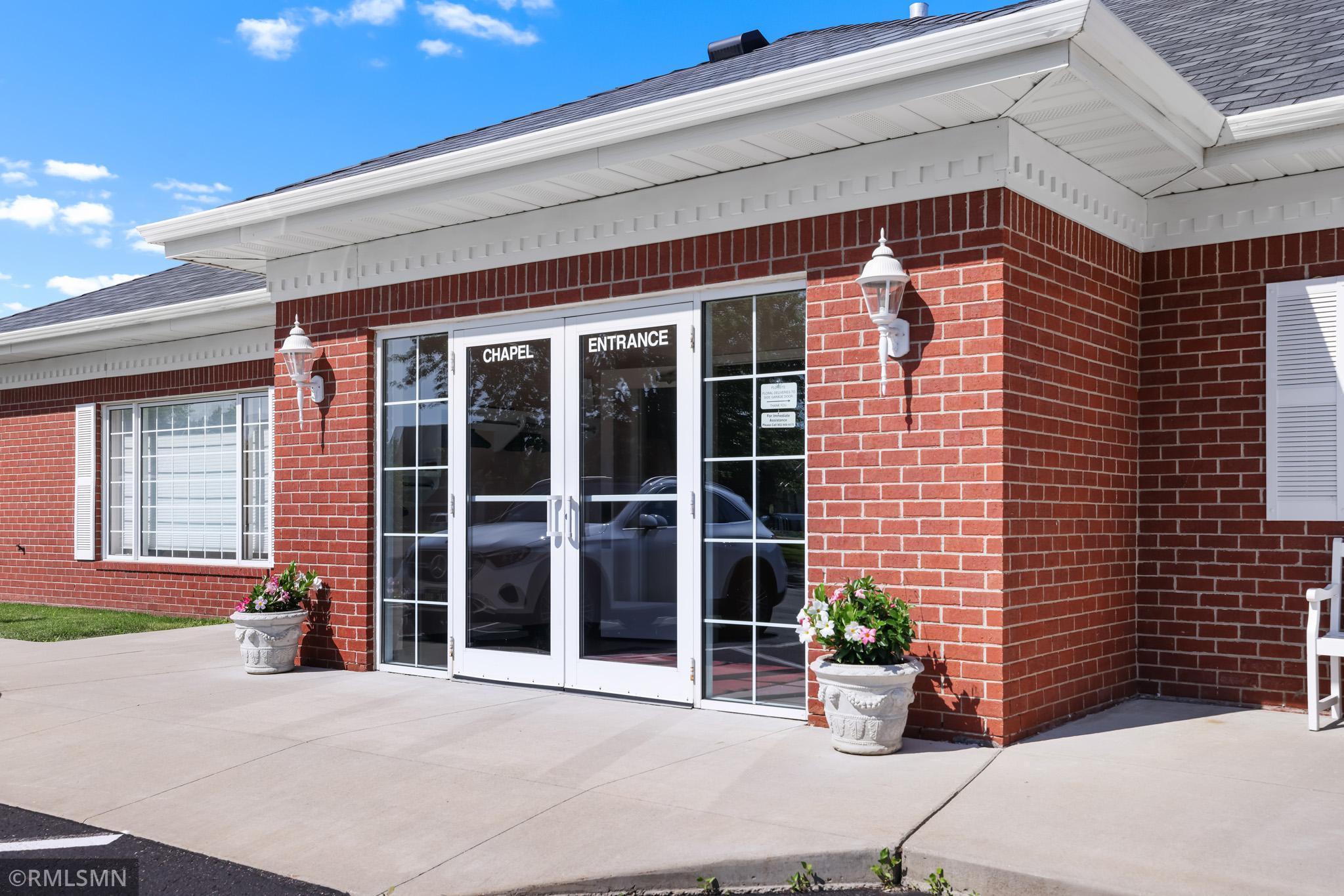 Parking lot entrance