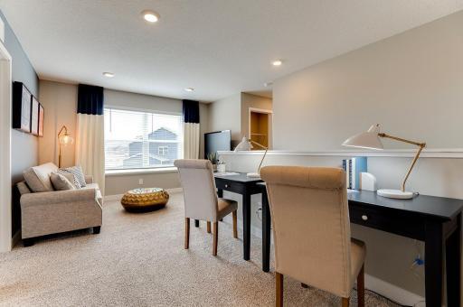 A second view of the loft - a space loaded with potential!! (Photo of same plan, colors are similar)