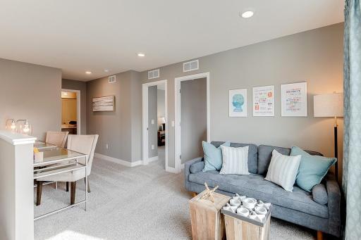 A second view of the loft - a space loaded with potential!! (Photo of same plan, colors are similar)