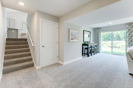 Just a few short stairs away from the main level, this finish basement add an amazing second living space to the home.