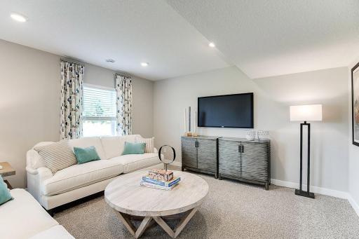 Finished basement space? Yes!! Not to mention open, inviting and a great place to hang out.
