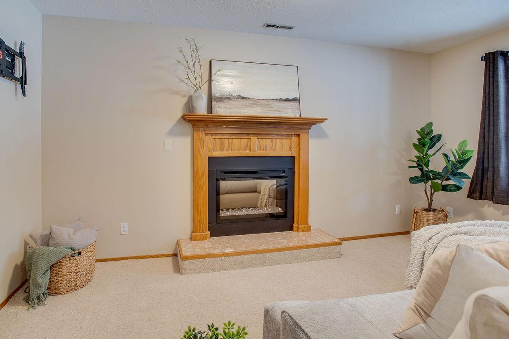 Cozy electric fireplace!