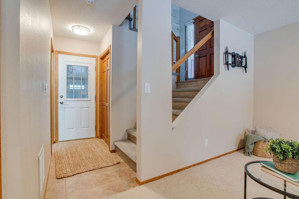 Lower level access to garage