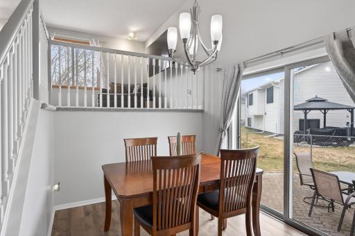 Dining room with access to the side patio space