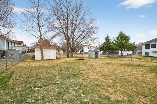 Extra storage space in the backyard shed