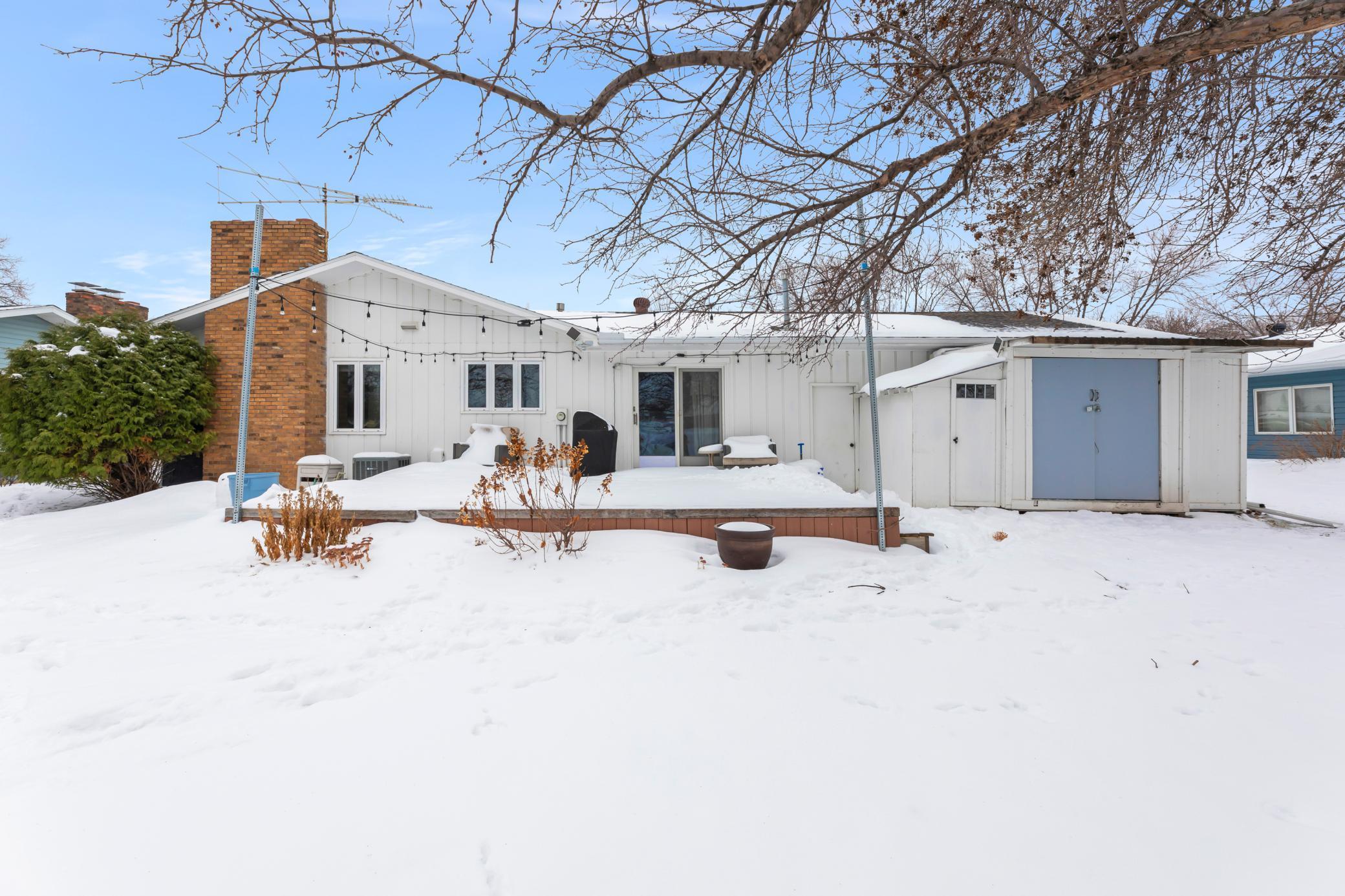 Rear Exterior-deck and shed