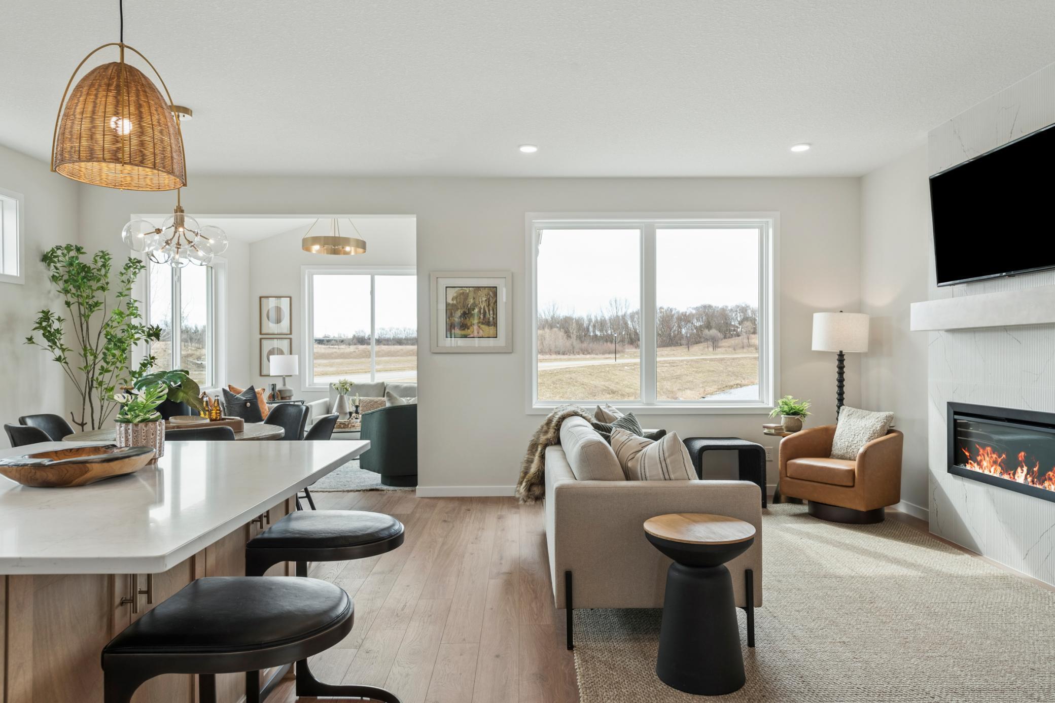 Open Kitchen / Gathering Room, 4-Season Porch