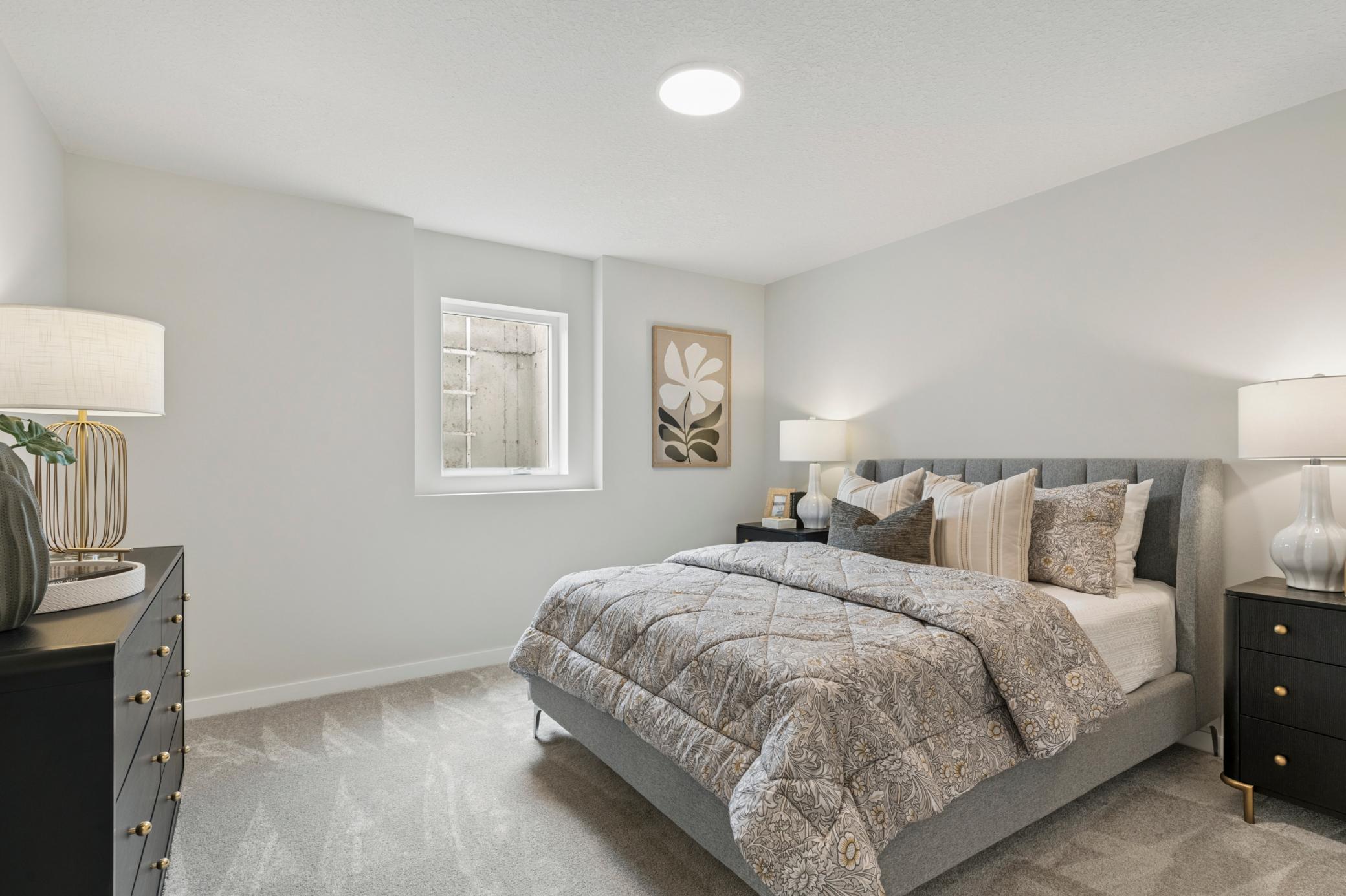 Finished Lower Level Bedroom