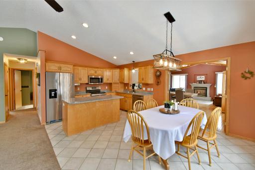 Spacious Kitchen w/ Granite Counters, & SS Appliances