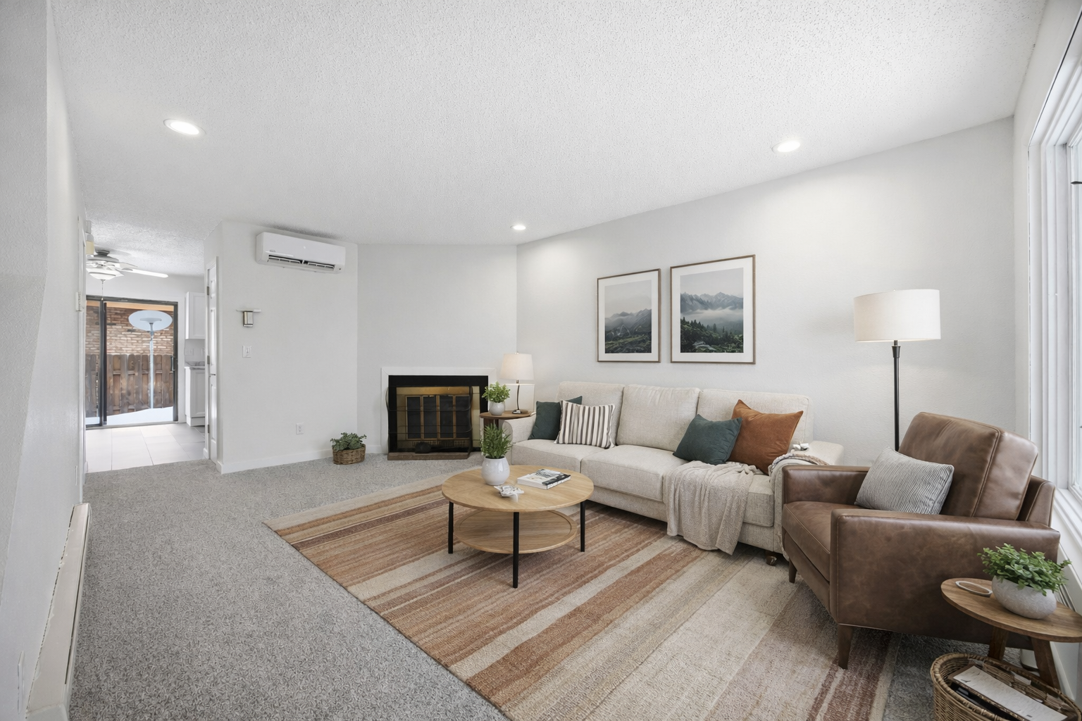 Living room - virtual staging
