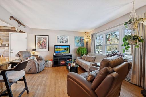 Front living room with large window